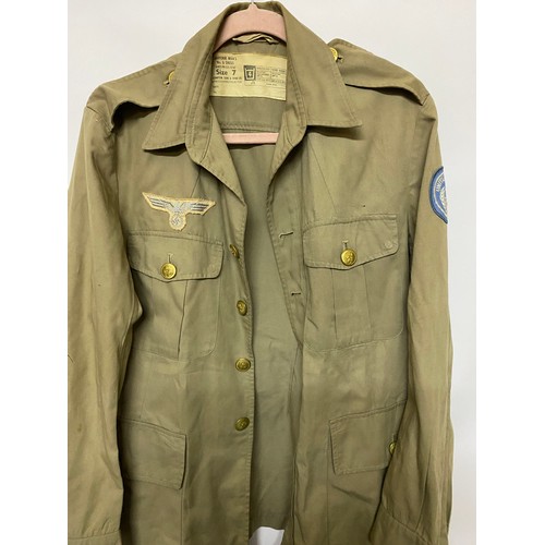 505 - Collection of Militaria including shirt with patches and gators