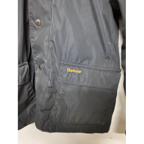 512 - Barbour waxed jacket size XXL childs