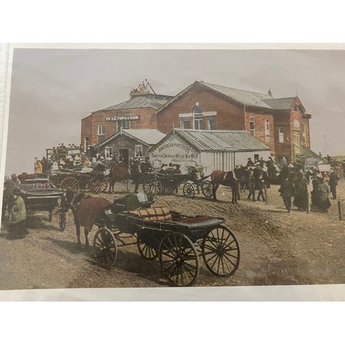 742 - Folder containing 100 x A4 photocopies of Blackpool circa 1900 onwards Pleasure Beach to Uncle Toms ... 