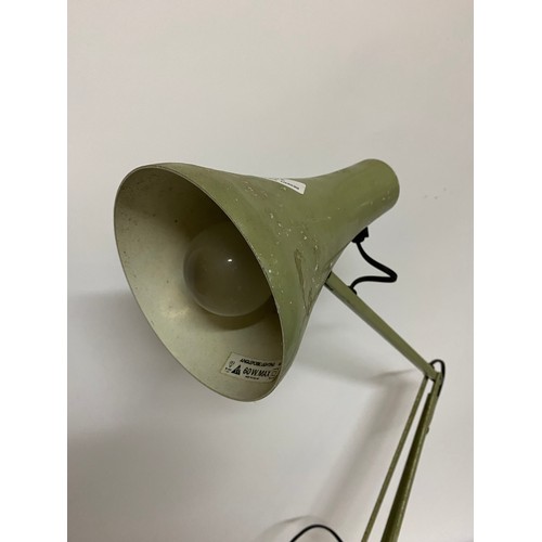 755 - 1960's green anglepoise lamp fully working