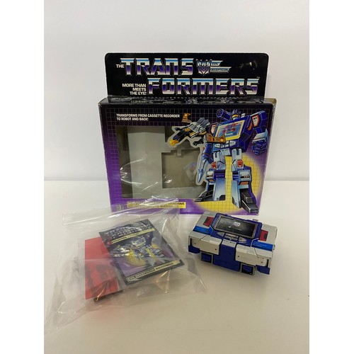 765 - Vintage transformers generation 1, 1984, Deception communicator soundwave and condor cassette. Buzzs... 