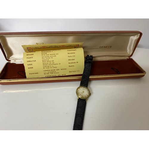 800 - 2 x Swiss watches, a Beltime Watch Co. LCD Zurich-Kloten Modele Deposè and a Sarcar ladies watch. Bo... 