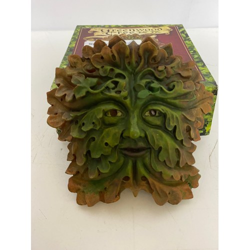 694 - Greenman Gothic wall plaque 'Greenwood Tree' by David Lawrence