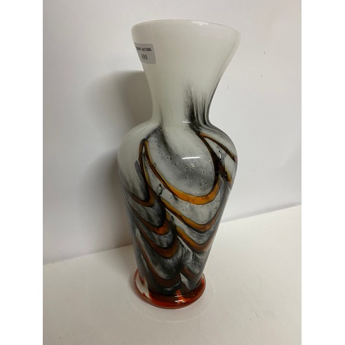 699 - 1970's Carlo Moretti Opaline Florence vase 35cms tall