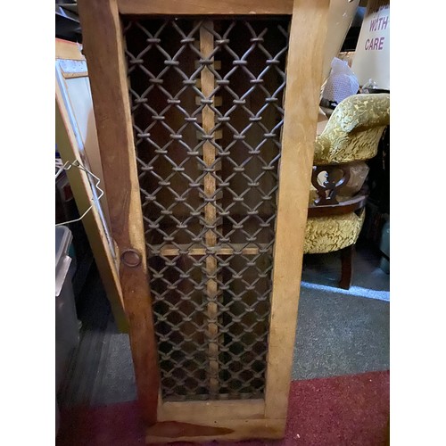 565 - Vintage pine CD rack.