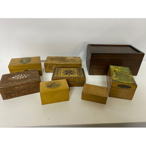 576 - Collection of wooden boxes