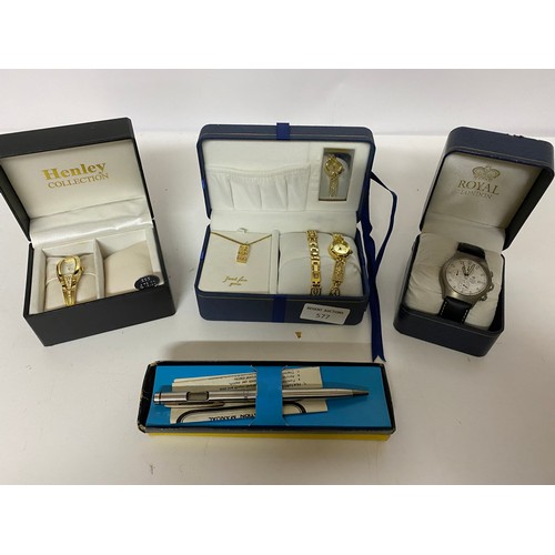577 - Collection of boxed watches including Royal, Henley, Penwatch