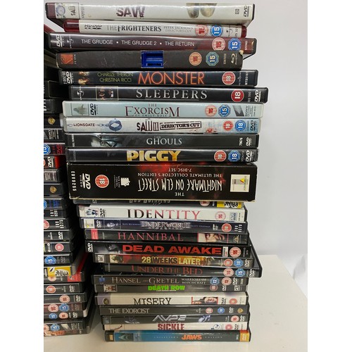 706 - Large selection of Horror DVD's