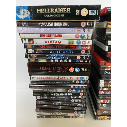 706 - Large selection of Horror DVD's