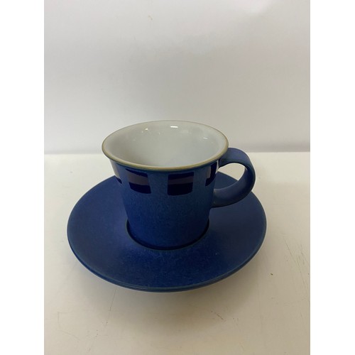 712 - Set of 6 x Denby Refex espresso cups and saucers.