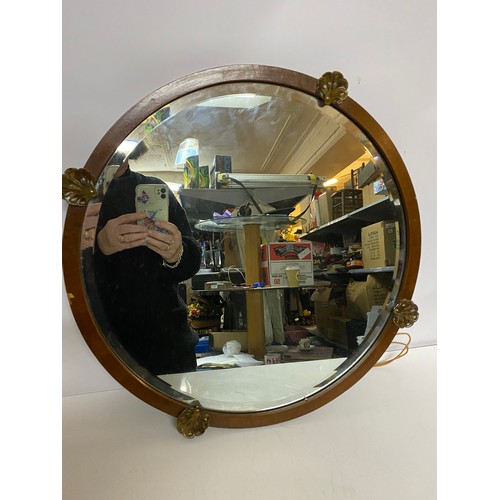 853 - Selection of 3 x bevelled vintage mirrors including a dressing table mirror measuring 74 x 51 cms