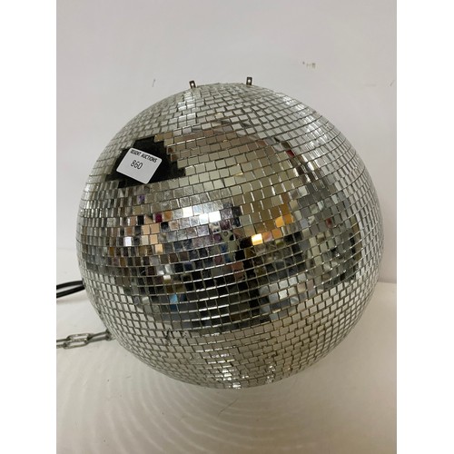 860 - Mirrored eletrical glitterball, untested