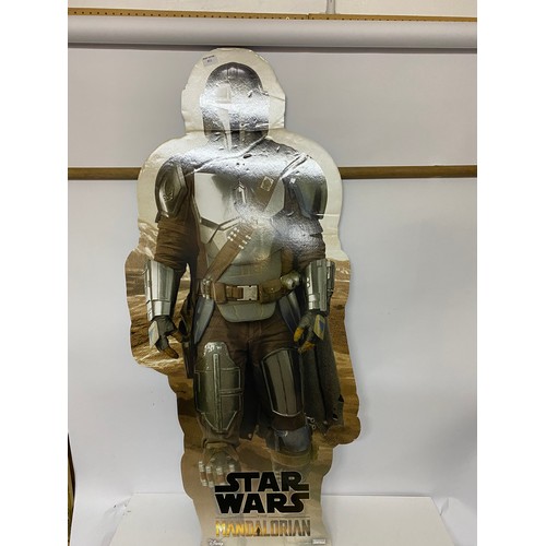 851 - Cardboard Standee figure Star Wars Mandalorian standing 125 cms tall