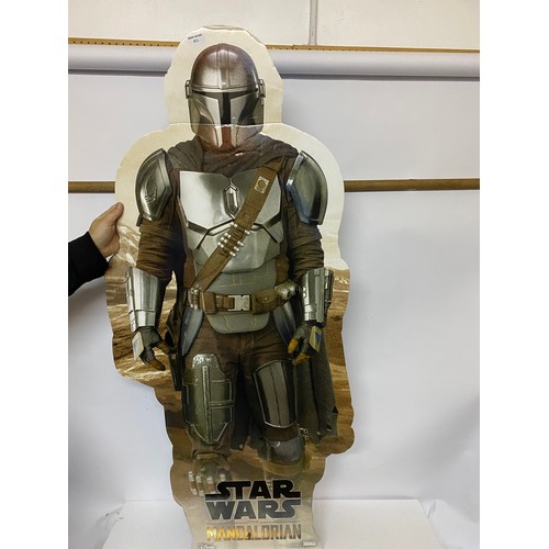 851 - Cardboard Standee figure Star Wars Mandalorian standing 125 cms tall