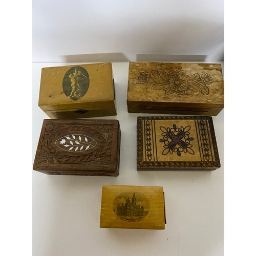 576 - Collection of wooden boxes