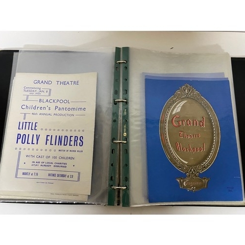 580 - Album of approximately 40 x 'The Grand Theatre' Blackpool show programmes