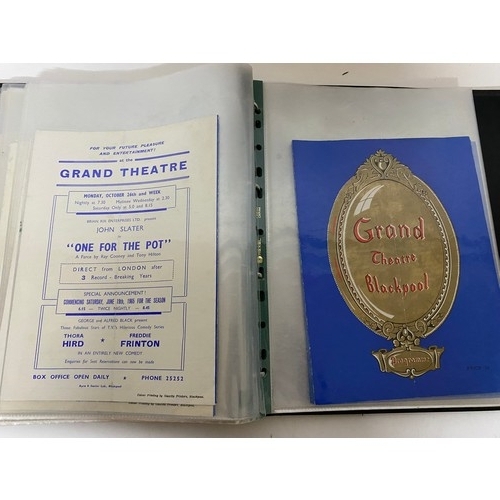 580 - Album of approximately 40 x 'The Grand Theatre' Blackpool show programmes