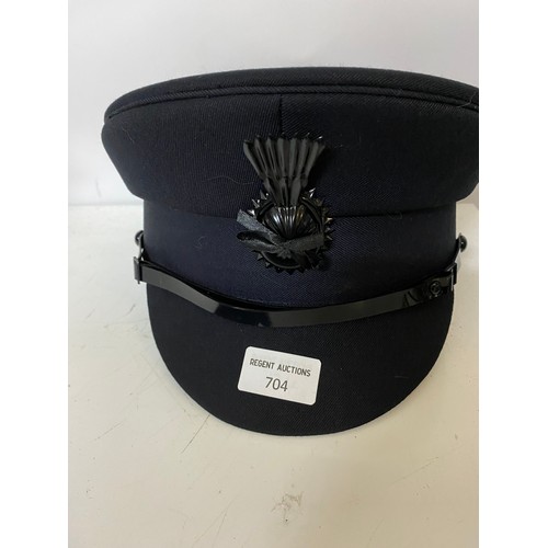 704 - Men's Chauffeurs drivers cap with black cockade