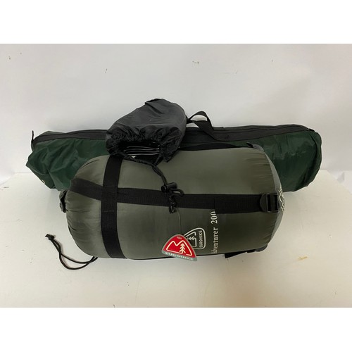 939 - Selection of Eurpohike camping equipment including a Teviot 2 man tent, groundsheet and two season m... 