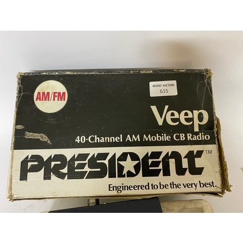 615 - Veep President 40 channel AM Mobile CB Radio