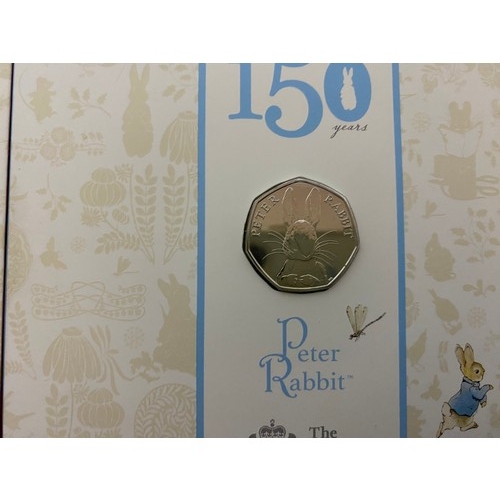 739 - Beatrix Potter 150th Anniversary 2016 UK 50p five coin set