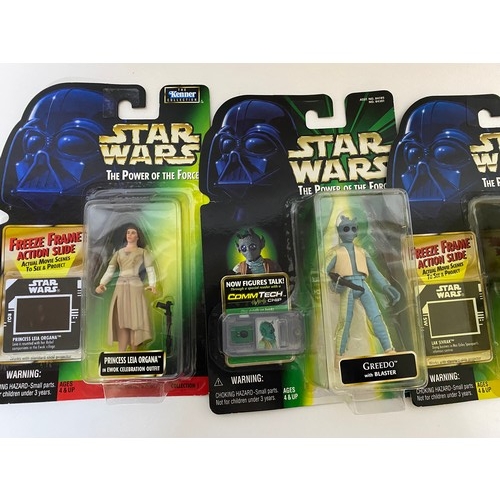 771 - Star Wars Power of the Force, 4 figures sealed new on card made 1996-1999. They include, Action free... 