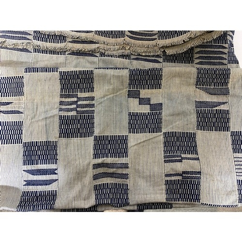 783 - Antique African Ashanti Tribe Garment, stripe woven textile