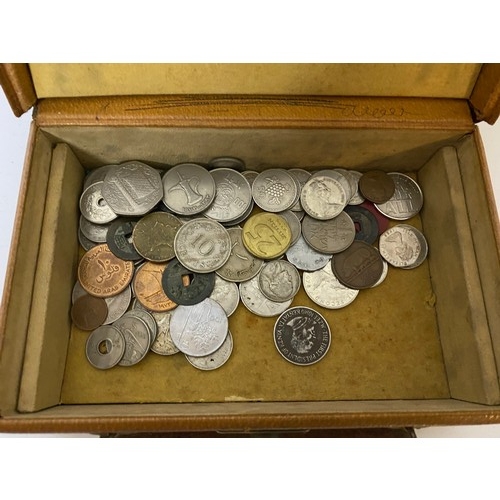 801 - Box of old coins mainly foreign