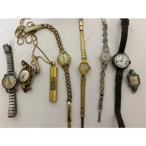 899 - Bag of old silver and rolled gold  watches