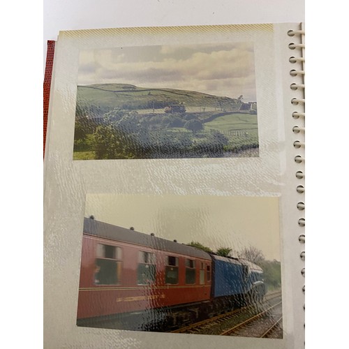 40 - 2 x albums of railway photos