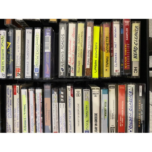 116 - Selection of over 100 x vintage tape cassettes including Maria Carey, Johnny Cash, Saturday Night Fe... 