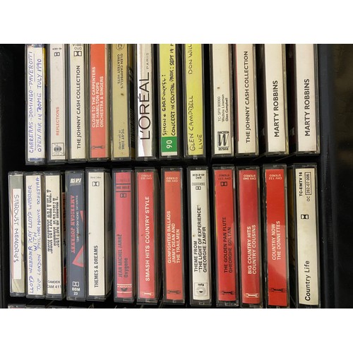 116 - Selection of over 100 x vintage tape cassettes including Maria Carey, Johnny Cash, Saturday Night Fe... 