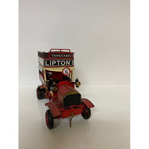 118 - Large Vanguard metal type B London bus model measuring 33 cms long x 19 cms tall