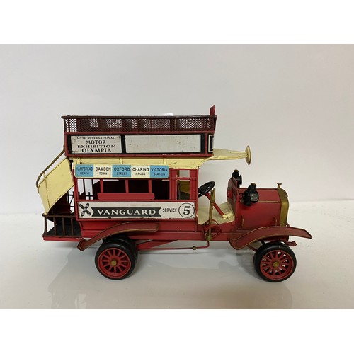 118 - Large Vanguard metal type B London bus model measuring 33 cms long x 19 cms tall