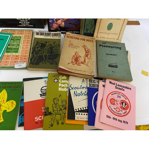 161 - Selection of Boy Scout books and a Gang Show LP