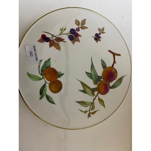 182 - Royal Worcester cake stand and knife