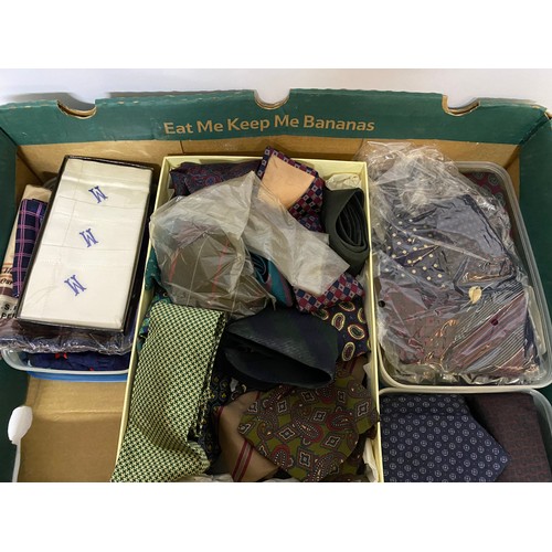 192 - Large selection of ties and hankerchiefs