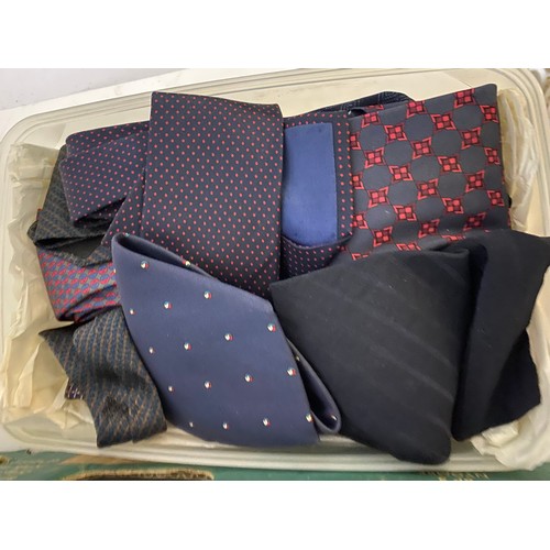 192 - Large selection of ties and hankerchiefs