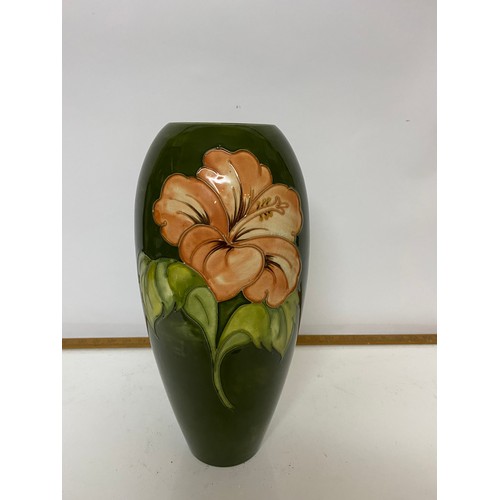 205 - Moorcroft Hibiscus vase standing 38 cms tall