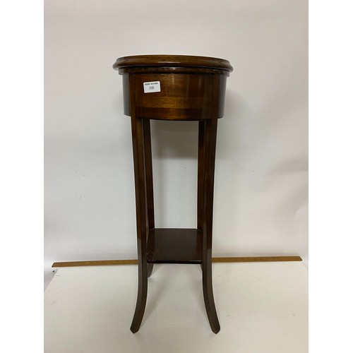 208 - Mahogany plant stand standing 74 cms tall with lift up top