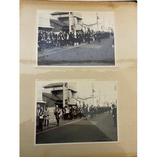 76 - Vintage photo album of processions in Japan