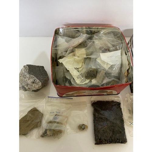 6 - 2 x tins of rocks, minerals and fossils