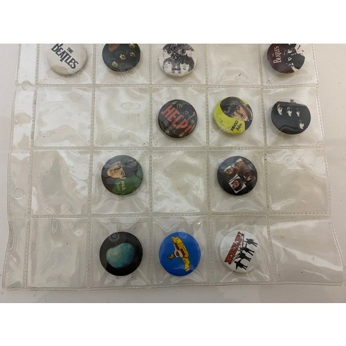 38 - Collection of 18 x Beatles button badges