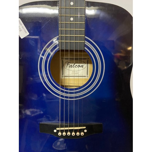 318 - Falcon FG100BL acoustic guitar in blue