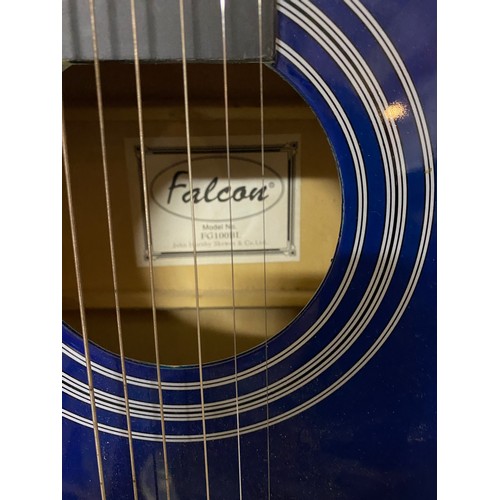 318 - Falcon FG100BL acoustic guitar in blue