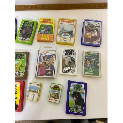 322 - Box of assorted packs of Top Trumps - vintage and modern