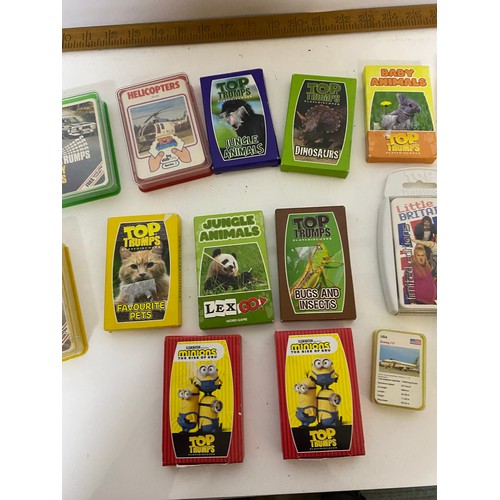 322 - Box of assorted packs of Top Trumps - vintage and modern