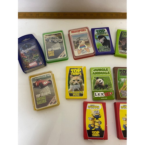 322 - Box of assorted packs of Top Trumps - vintage and modern