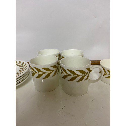 331 - A Wedgwood Susie Cooper coffee set 'Cressida' design comprising coffee pot, milk jug, sugar bowl and... 