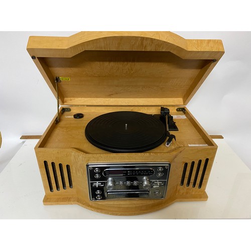 402 - Bush vintage style turntable with CD/radio